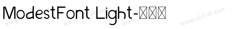 ModestFont Light字体转换